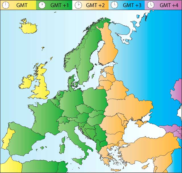 European Timezones for newfags